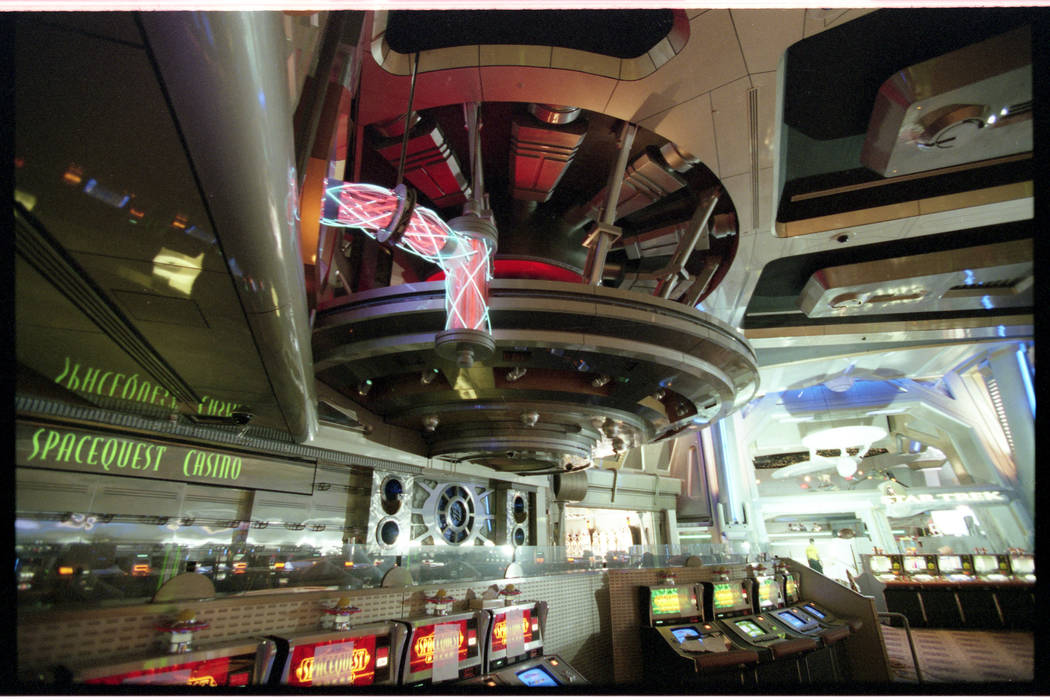 The SpaceqQuest Casino, pictured a few months before its opening, was located adjacent to "Star ...