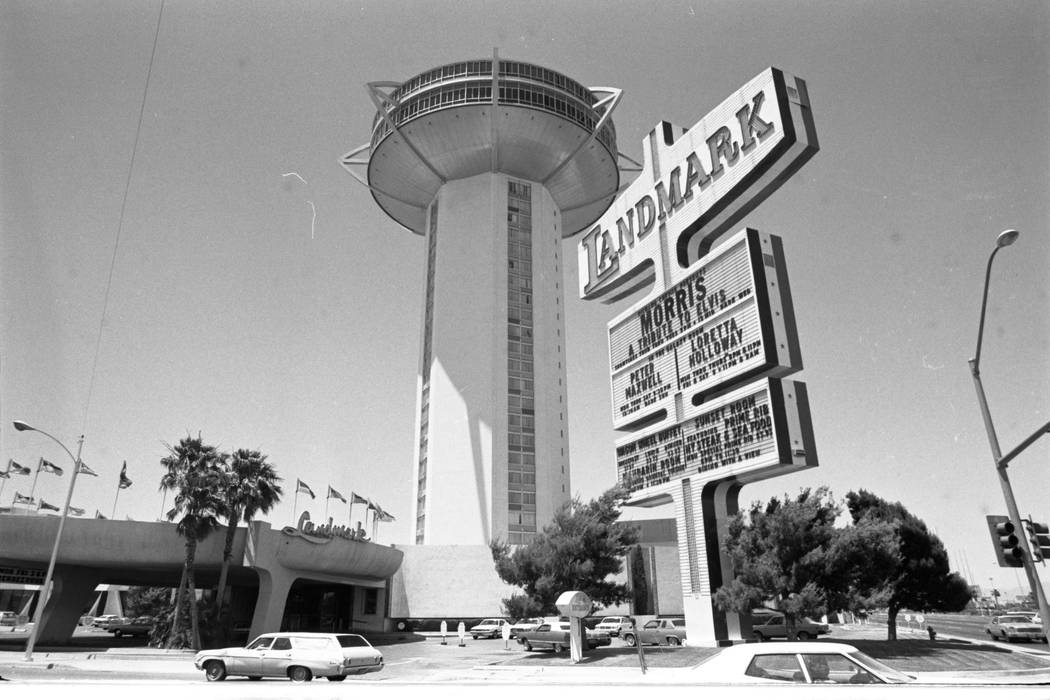 This 1980's file photo shows the exterior of the Landmark hotel-casino in las Vegas. (Las Vegas ...