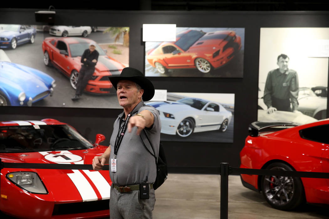 Guide Mike Dempsey gives a tour of the Shelby Heritage Center in Las Vegas Thursday, Oct. 31, 2 ...