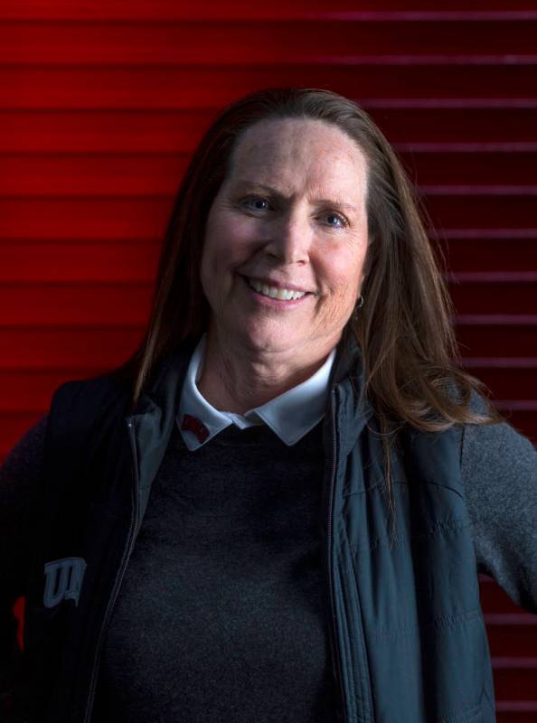 UNLV Lady Rebels head coach Kathy Olivier poses for a portrait during UNLV women's basketball m ...