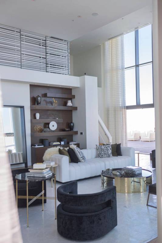 A Palms Place penthouse under renovation that was sold for $12.5 million and is available for r ...