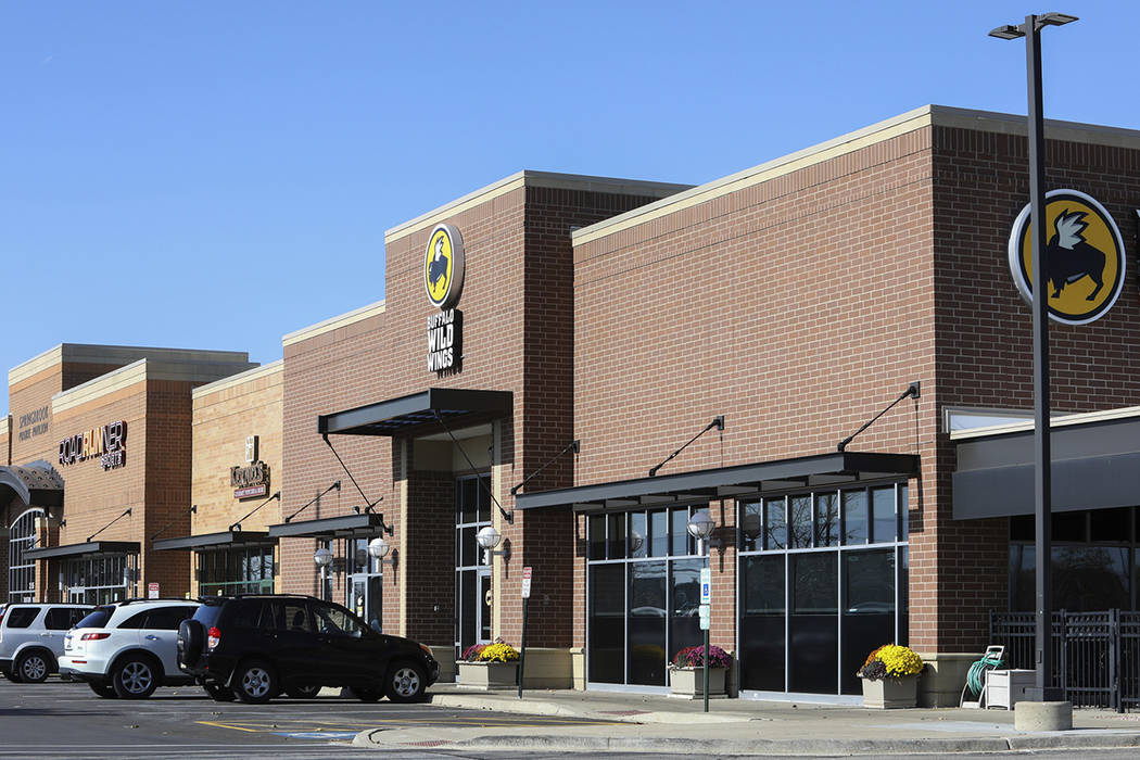 FILE--This photo shows the Buffalo Wild Wings restaurant in Naperville, a suburb of Chicago on ...