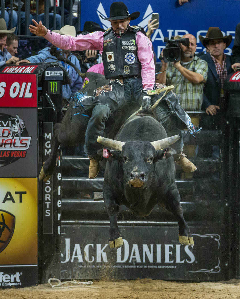 Joao Ricardo Vieira catches lots of air atop of Strange Cargo during the fourth day of the PBR ...