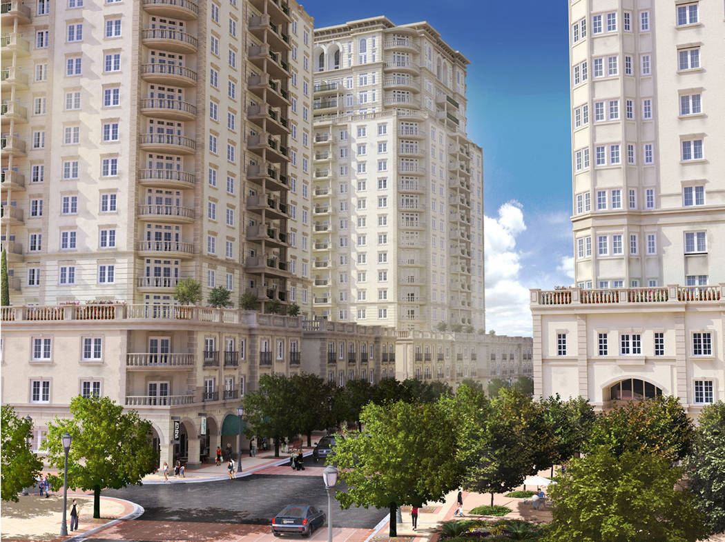 A rendering of Sullivan Square, which was a proposed high-rise project in Las Vegas that was ne ...