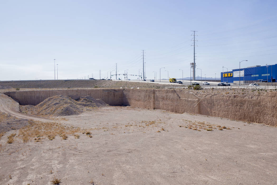 Vacant land at the southeast corner of Sunset Road and Durango Drive in Las Vegas, Thursday, No ...