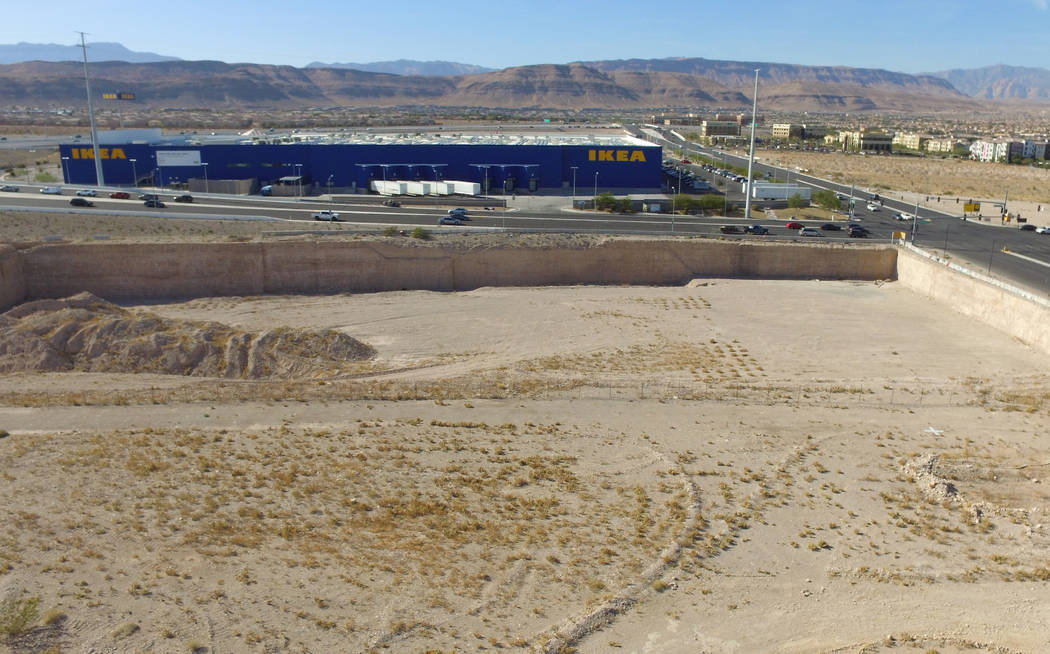 The former Sullivan Square site at the southeast corner of Sunset Road and Durango Drive, acros ...