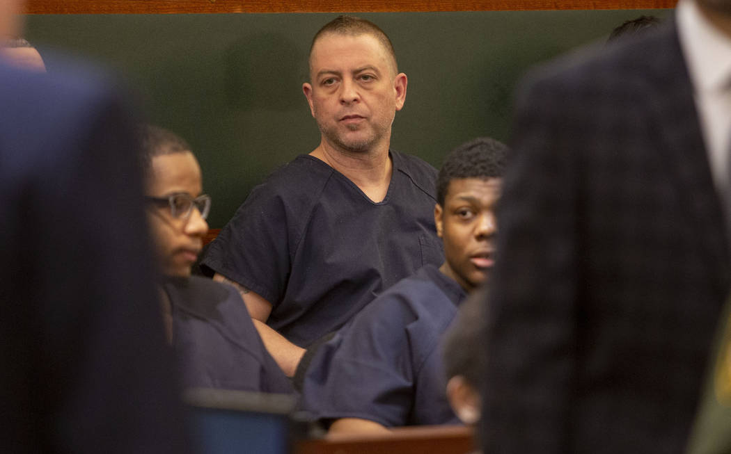 Christopher Prestipino appears in court during a hearing at the Regional Justice Center in Las ...