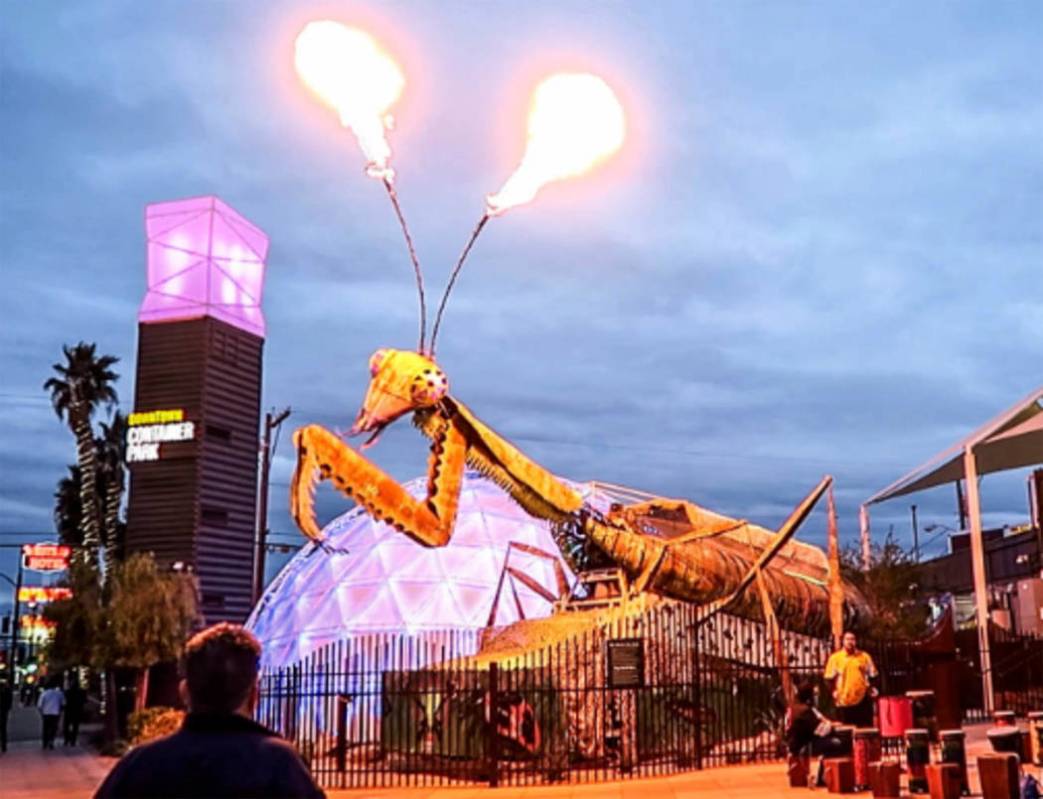 Silent Disco Sunday returns to Downtown Container Park this weekend. (Joshua Dahl/Las Vegas Rev ...