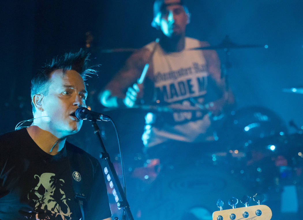 Mark Hoppus of blink-182 performs during Holiday Havoc at The Pearl Concert Theater at the Palm ...