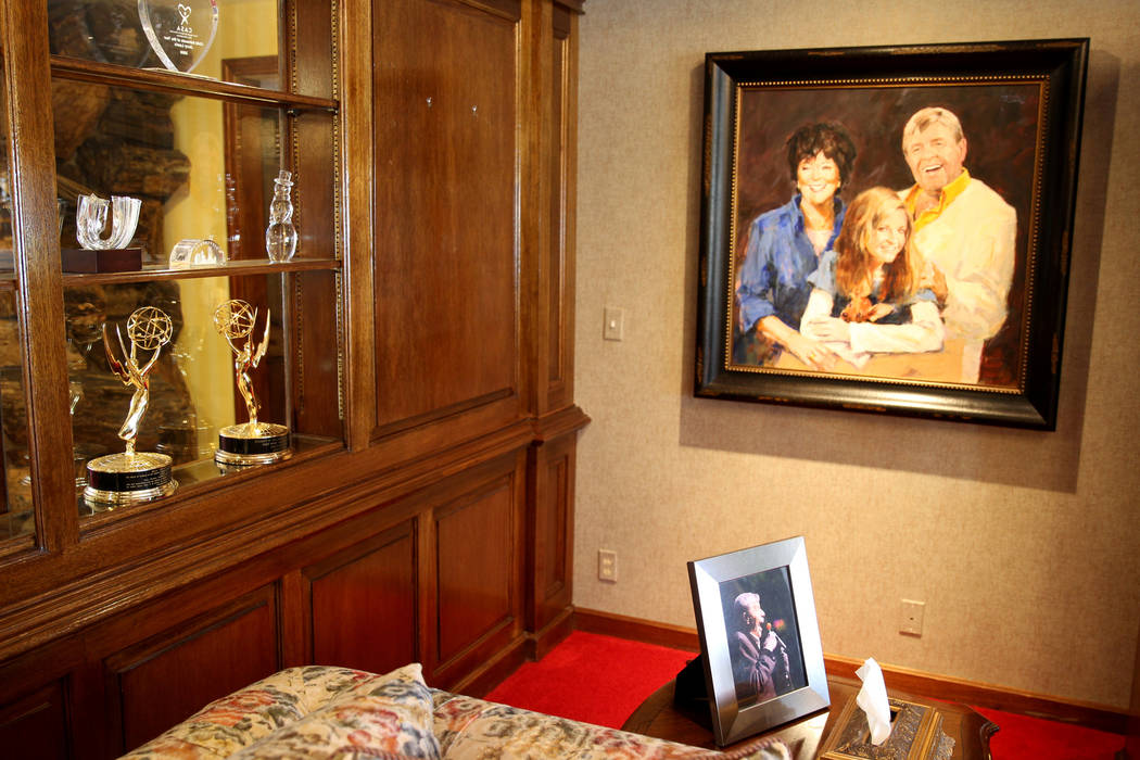 Family keepsakes, and a few Emmy awards, on display in Jerry Lewis' home March 29, 2018. (Las ...