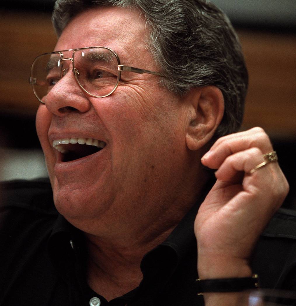 Jerry Lewis laughs during an interview at his home on Jan. 4, 2000. (Las Vegas Review-Journal f ...