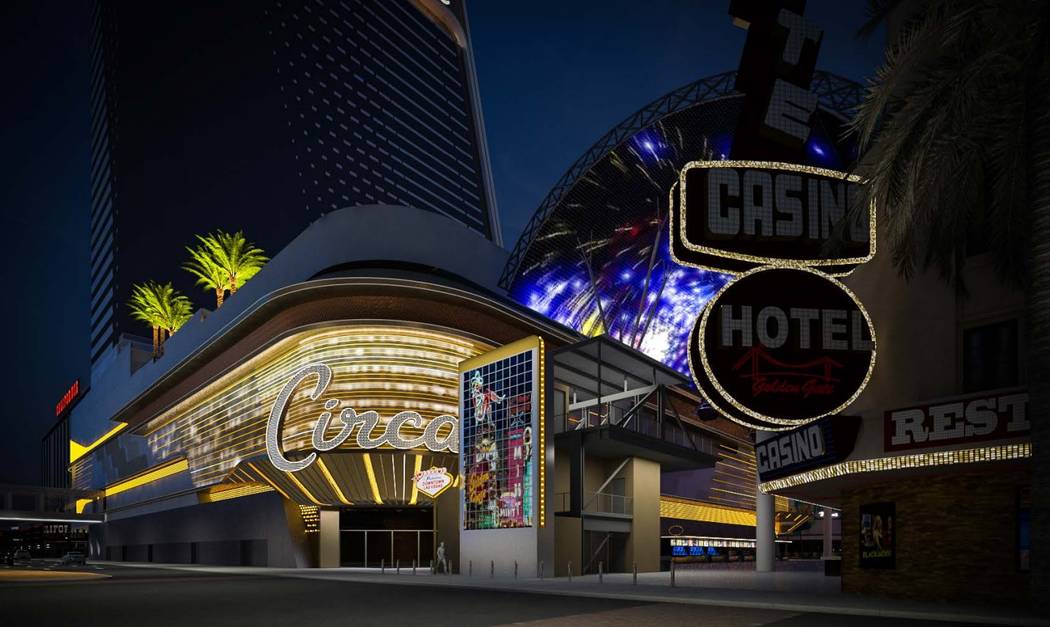 A rendering of the Fremont Street's LED sign. (City of Las Vegas)