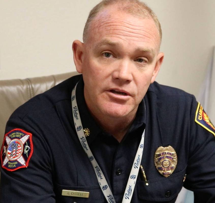 Clark County Fire Department Chief Greg Cassell (Las Vegas Review-Journal)
