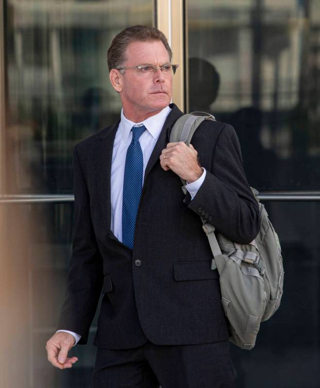 Douglas Haig leaves the Lloyd George U.S. Courthouse after pleading guilty on Tuesday Nov. 19, ...