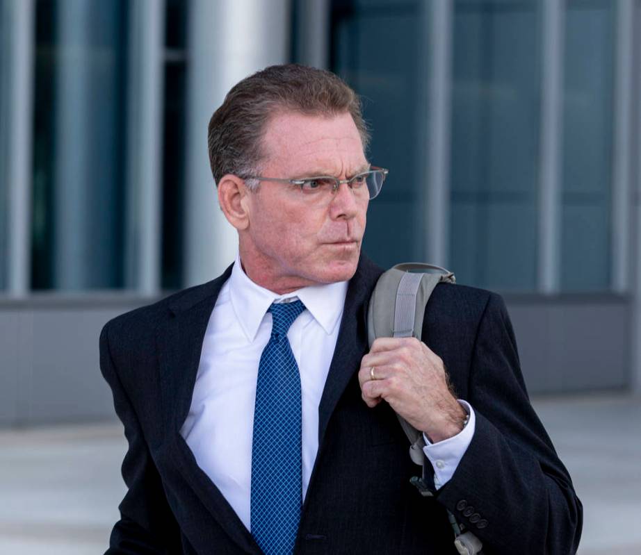 Douglas Haig leaves the Lloyd George U.S. Courthouse after pleading guilty on Tuesday Nov. 19, ...