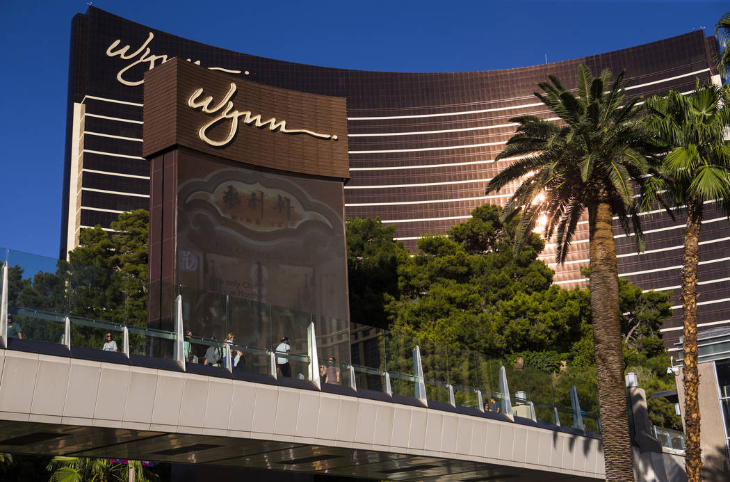 Wynn Las Vegas on the Las Vegas Strip. (Chase Stevens/Las Vegas Review-Journal) @csstevensphoto