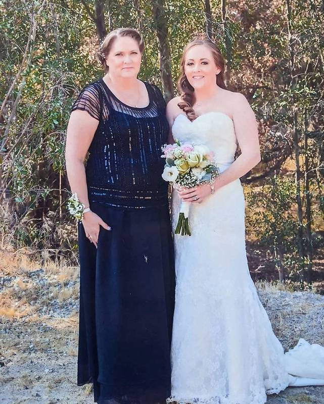 Kim Gervais with her oldest daughter, Amber Manka, during her wedding day in May 2015. Gervais ...