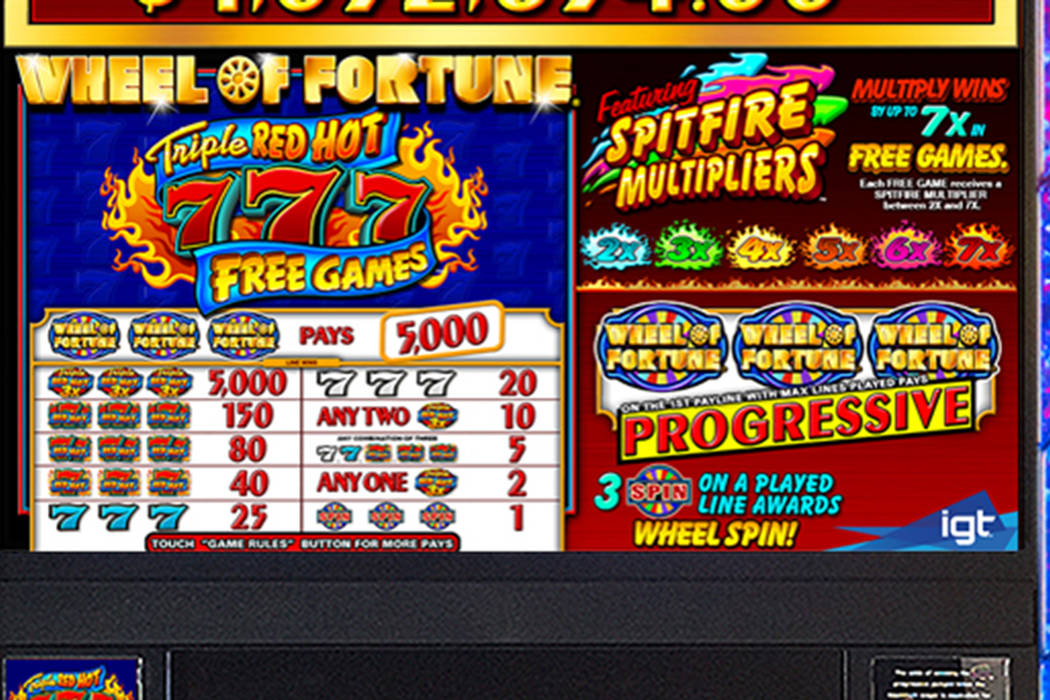 (Wheel of Fortune Triple Red Hot 7 via International Game Technology)
