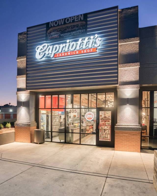 The exterior of the new Capriotti's at Lake Mead and Jones boulevards. (Capriotti's)