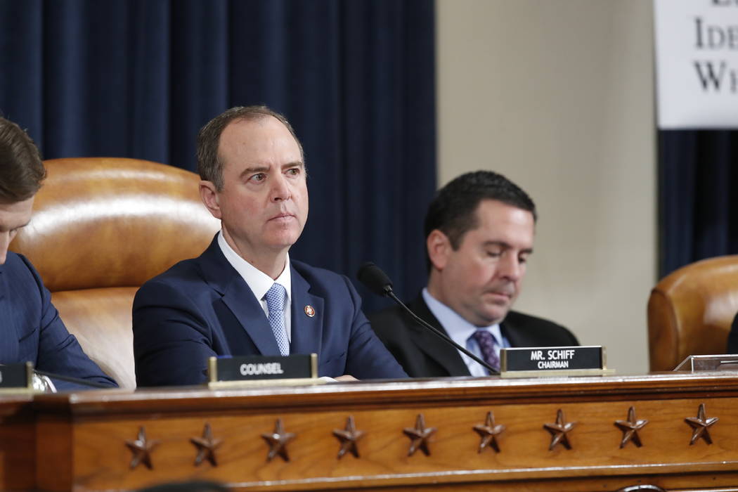 House Intelligence Committee Chairman Adam Schiff, D-Calif., and Rep. Devin Nunes, R-Calif, the ...