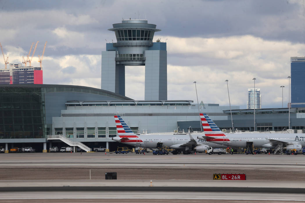 McCarran International Airport in Las Vegas, Thursday, Nov. 21, 2019. Flights were not affected ...