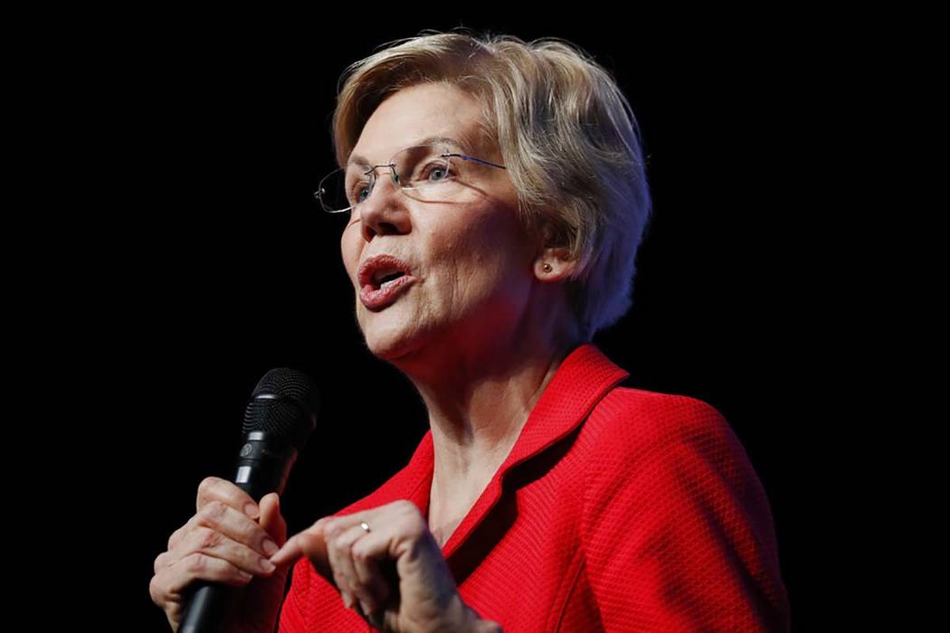Democratic presidential candidate Sen. Elizabeth Warren, D-Mass. (AP Photo/John Locher)