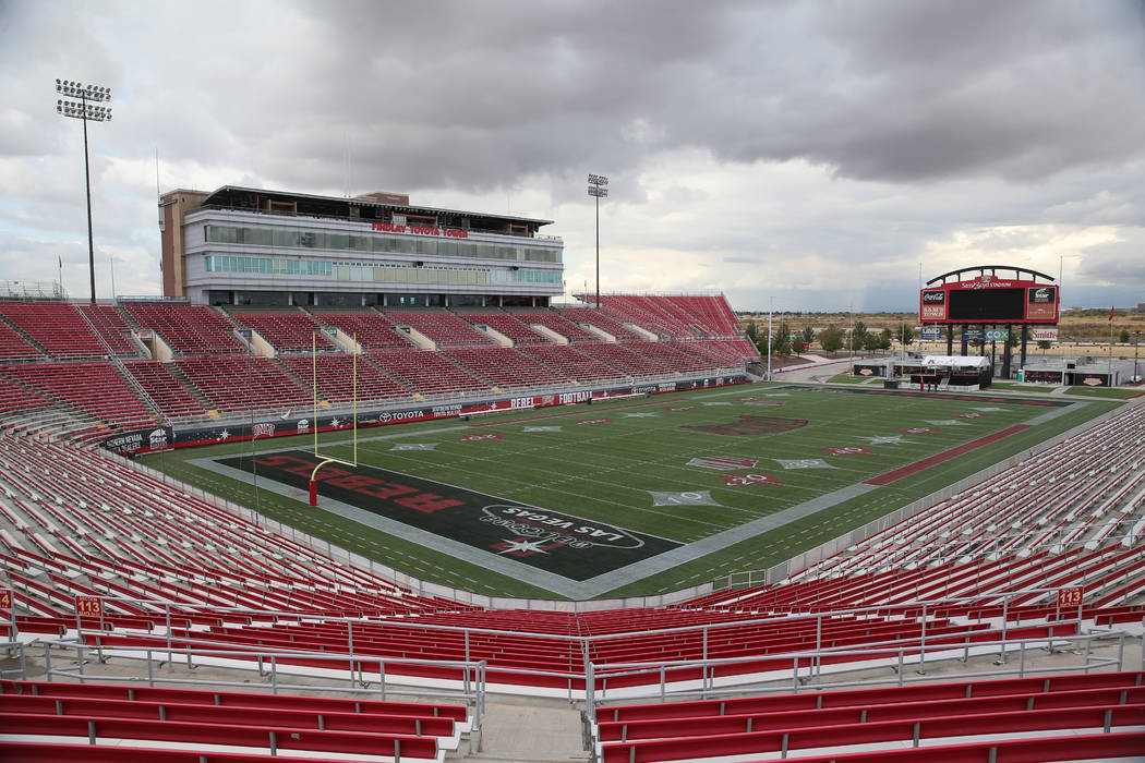 Sam Boyd Stadium in Las Vegas, Thursday, Nov. 21, 2019. (Erik Verduzco/Las Vegas Review-Journal ...