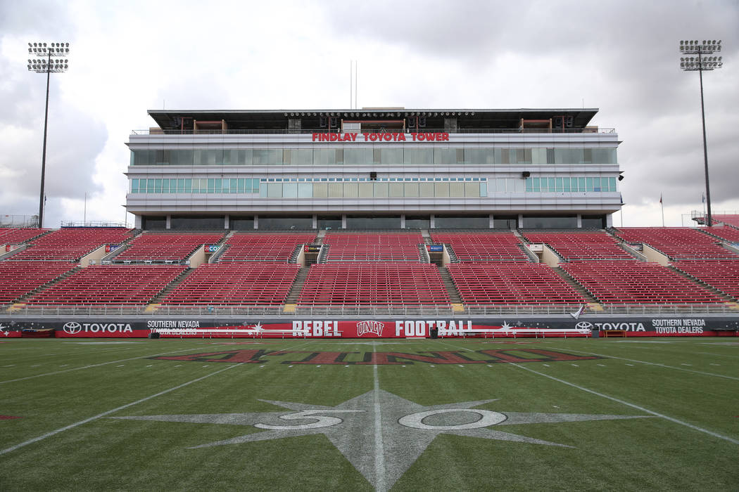 Sam Boyd Stadium in Las Vegas, Thursday, Nov. 21, 2019. (Erik Verduzco/Las Vegas Review-Journal ...