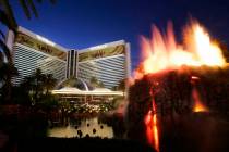 The MIrage is shown on the Las Vegas Strip, Nov. 18, 2009. The Mirage, once considered the Stri ...