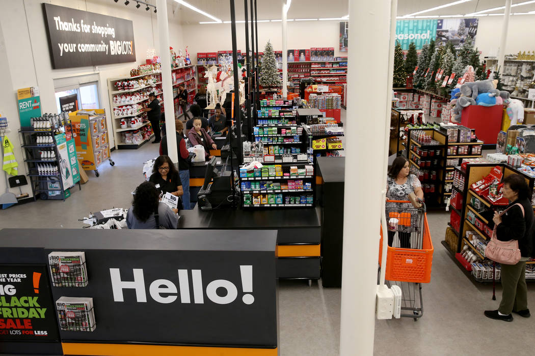 Big Lots is now open on the corner of Sahara Avenue and Decatur Boulevard in Las Vegas Friday, ...