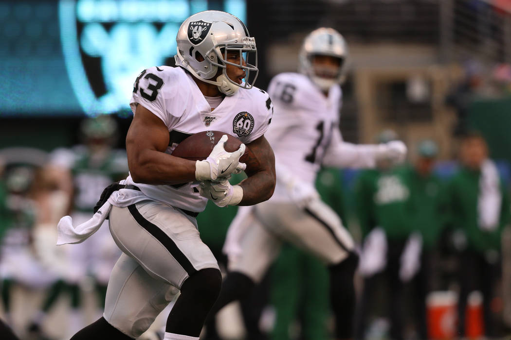 Oakland Raiders running back DeAndre Washington (33) runs with the football during the second h ...