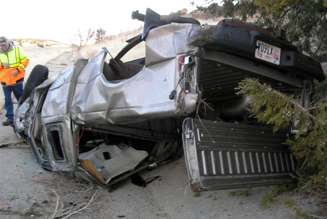 Candice Young of Las Vegas and two others were killed in a single-car wreck on Interstate 15 ne ...