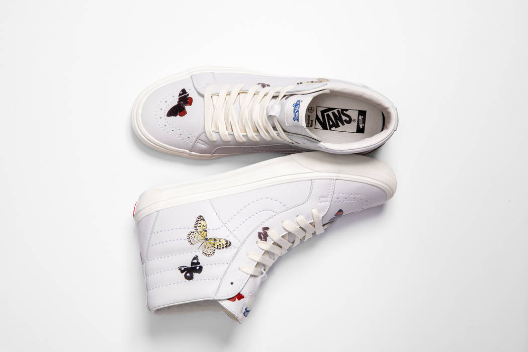 Damien Hirst's motifs are featured in a new Vault by Vans shoe line in a partnership with the P ...