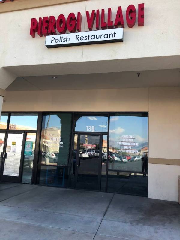 Exterior of Pierogi Village, West Lake Mead Boulevard. (Al Mancini/Las Vegas Review-Journal)