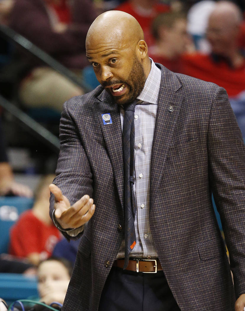 California coach Cuonzo Martin motions to his players during the first half of an NCAA college ...