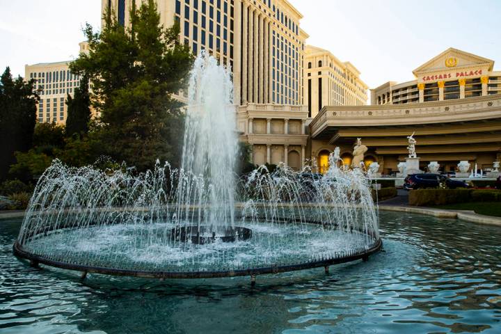 Caesars Palace is seen on Tuesday, Oct. 8, 2019 in Las Vegas. Caesars Entertainment Corp. annou ...