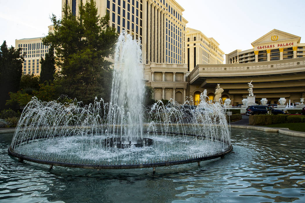 Caesars Palace is seen on Tuesday, Oct. 8, 2019 in Las Vegas. Caesars Entertainment Corp. annou ...