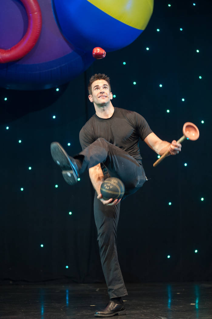 Entertainer Jeff Civillico performs during his one-man show "Jeff Civillico: Comedy in Action" ...