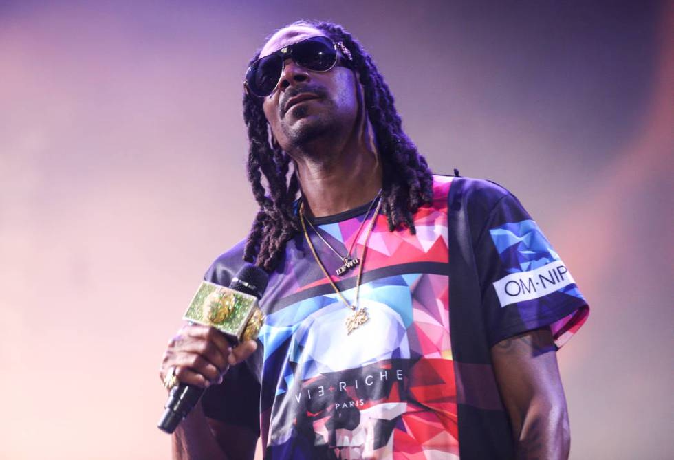 Snoop Dogg performs during the Life is Beautiful festival in downtown Las Vegas on Saturday, Se ...