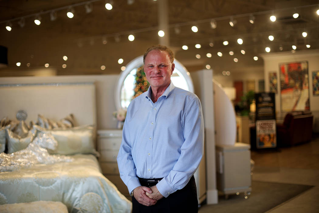 Larry Alterwitz, Walker Furniture CEO, at the Walker Furniture store in Henderson, Tuesday, Nov ...