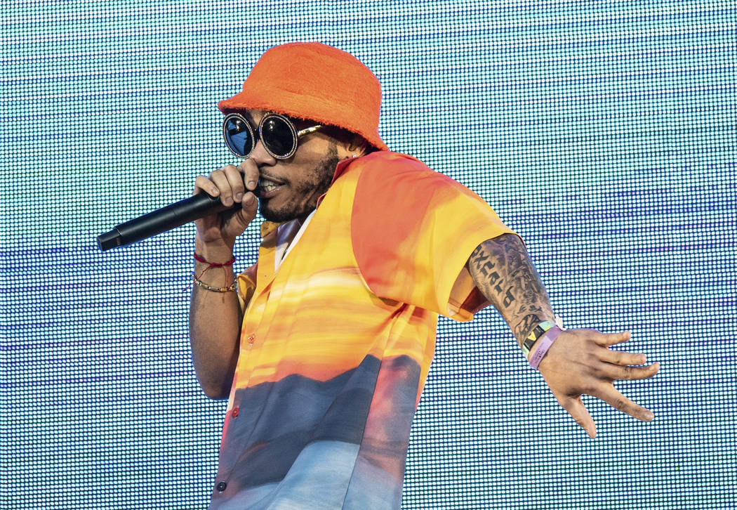 Anderson .Paak performs at the Coachella Music & Arts Festival at the Empire Polo Club on Frida ...