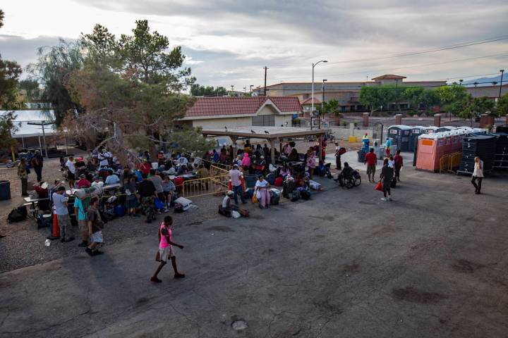 The Courtyard Homeless Resource Center in Las Vegas. (Rachel Aston/Las Vegas Review-Journal) @r ...