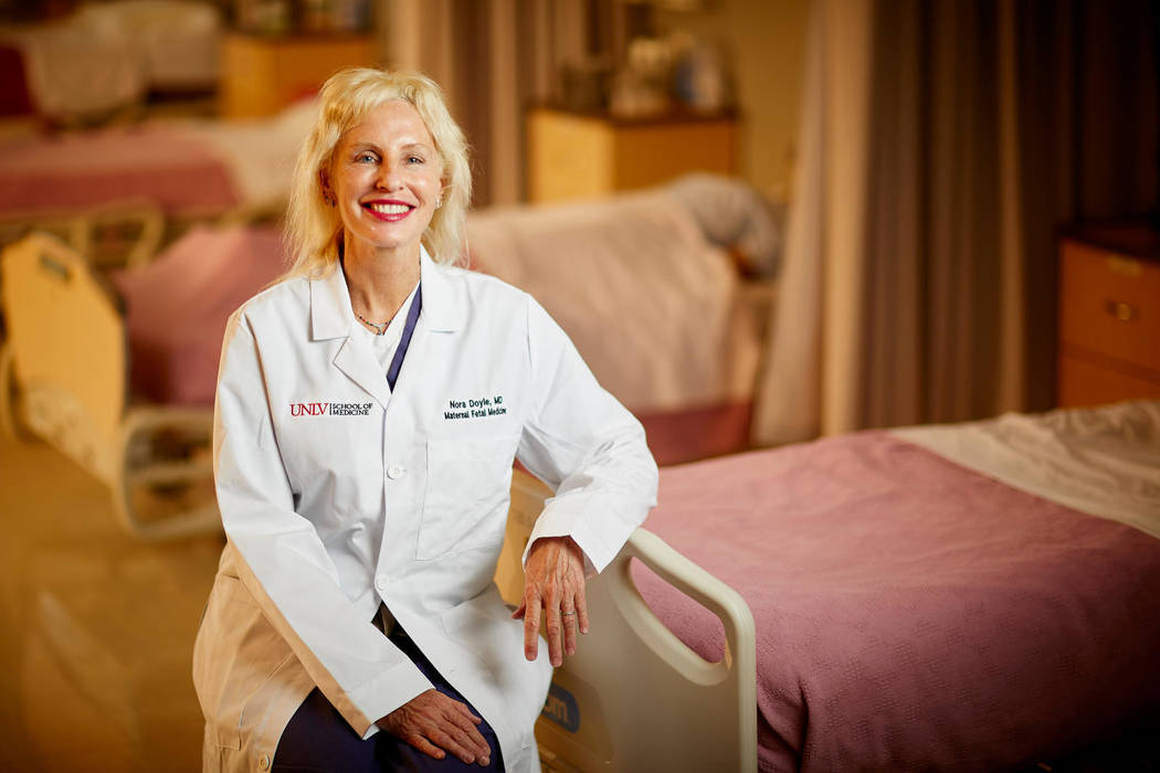 Dr. Nora Doyle, assistant dean of ultrasound education and professor of maternal fetal medicine ...