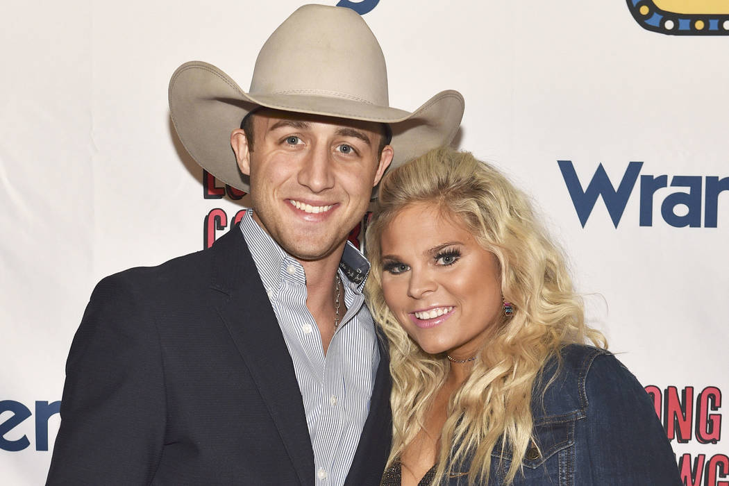 Sage Kimzey (L) and Alexis Bloomer attend the WNFR Party With Abandon at the Ling Ling Club in ...