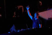 DJ Kaskade performs at the kineticFIELD on the first night of the Electric Daisy Carnival at th ...