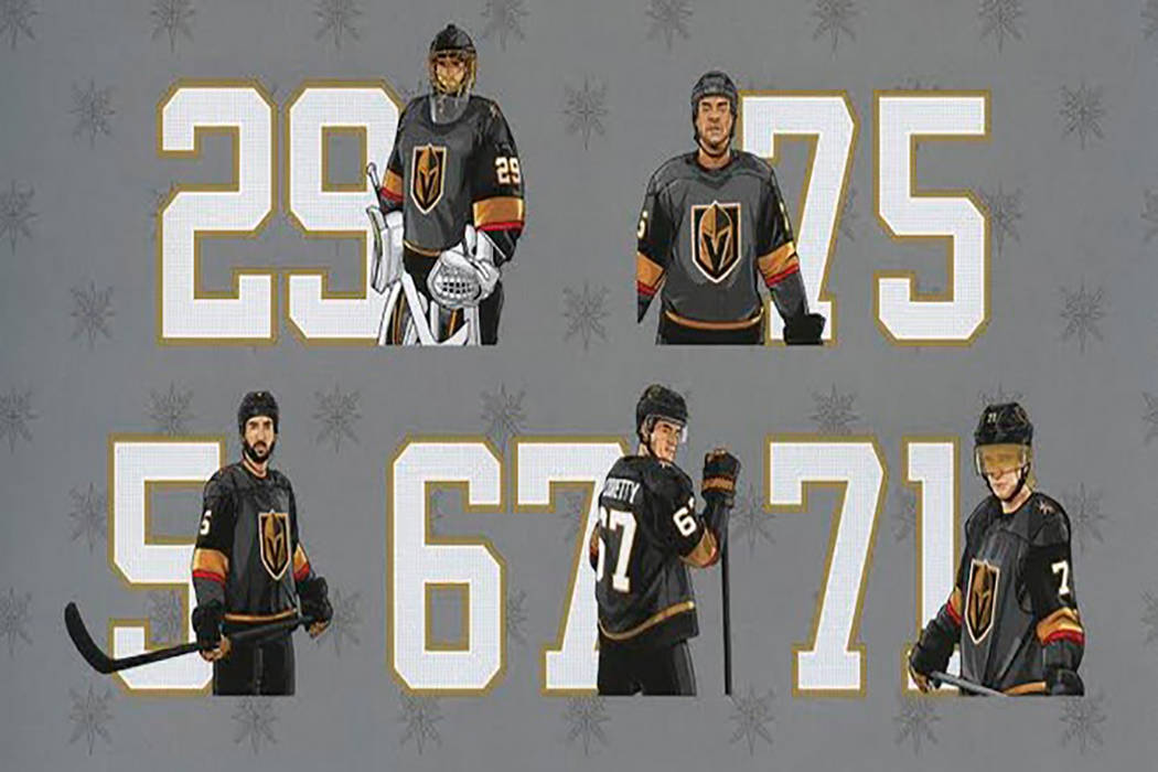 Smith's Golden Knights player patches. (Smith's Food and Drug)