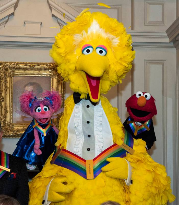 2019 Kennedy Center Honorees, Abby Cadabby, Big Bird, and Elmo, characters from "Sesame St ...