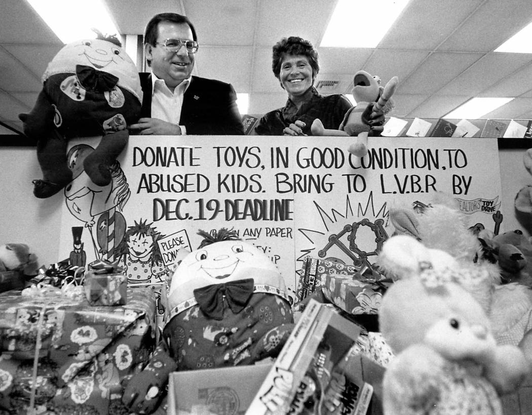 Area realtors hold a toy drive in December 1986. Gary Thompson/Las Vegas Review-Journal