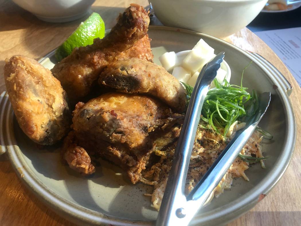 Fried chicken at Momofuku Las Vegas (Al Mancini Las Vegas Review-Journal)