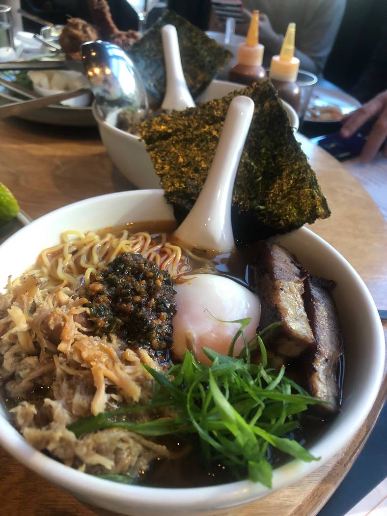 Pork ramen at Momofuku Las Vegas (Al Mancini Las Vegas Review-Journal)